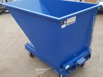 kantelbak, kiepcontainer, metaal (diverse maten) RAL5005 (Blauw) - Foto 2