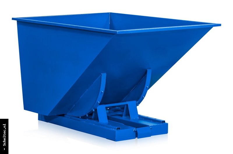 kantelbak, kiepcontainer, metaal (diverse maten) RAL5005 (Blauw) - Foto 1