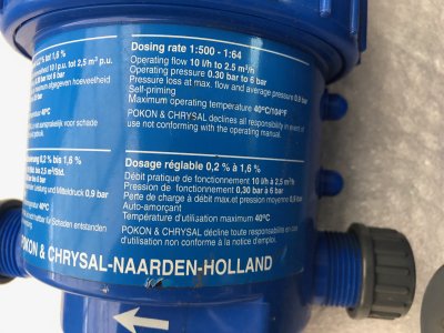 Dosatron-doseerpomp BLAUW voor doseren van voorbehandelingsmiddelen (2 stuks) - Foto 3