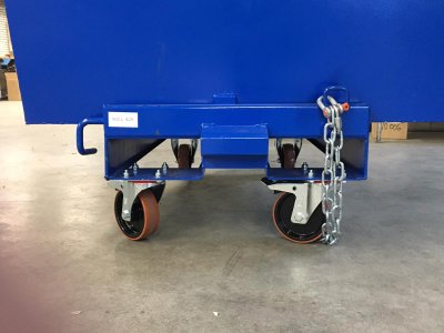 kantelbak, kiepcontainer, metaal (diverse maten) RAL5005 (Blauw) - Foto 5