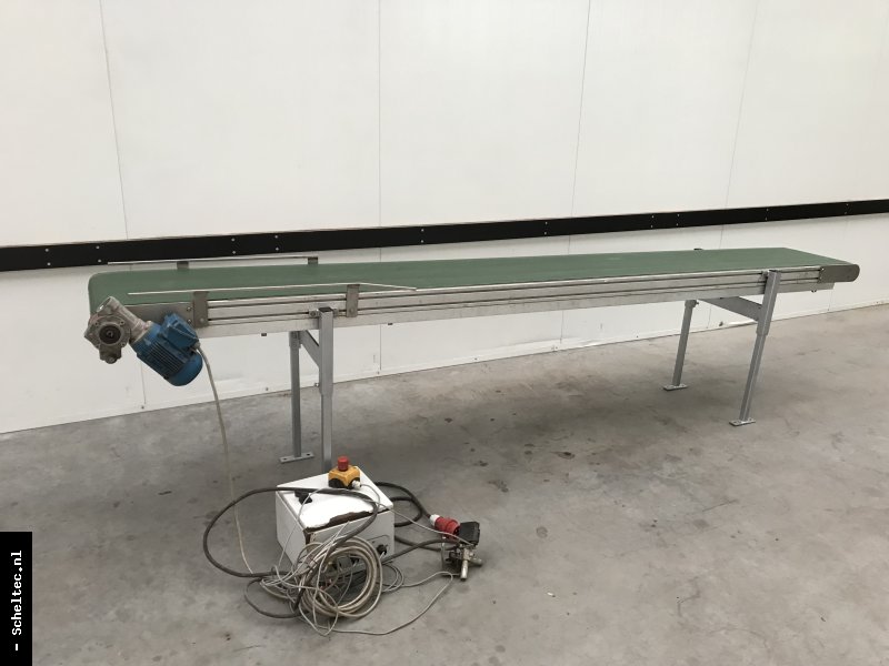 3.45m Transportband met aluminium frame.