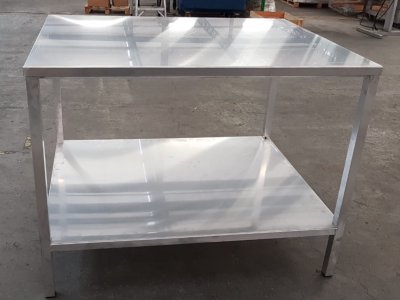 Tafel met aluminium frame en werkblad - Foto 3