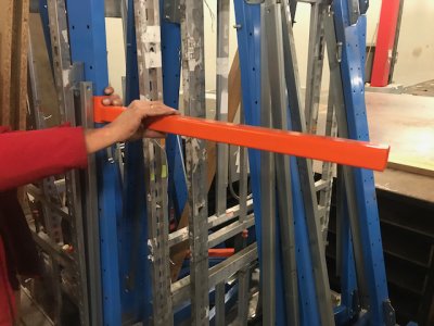 Magastijnstelling metaal met houten verlengstuk - Foto 3